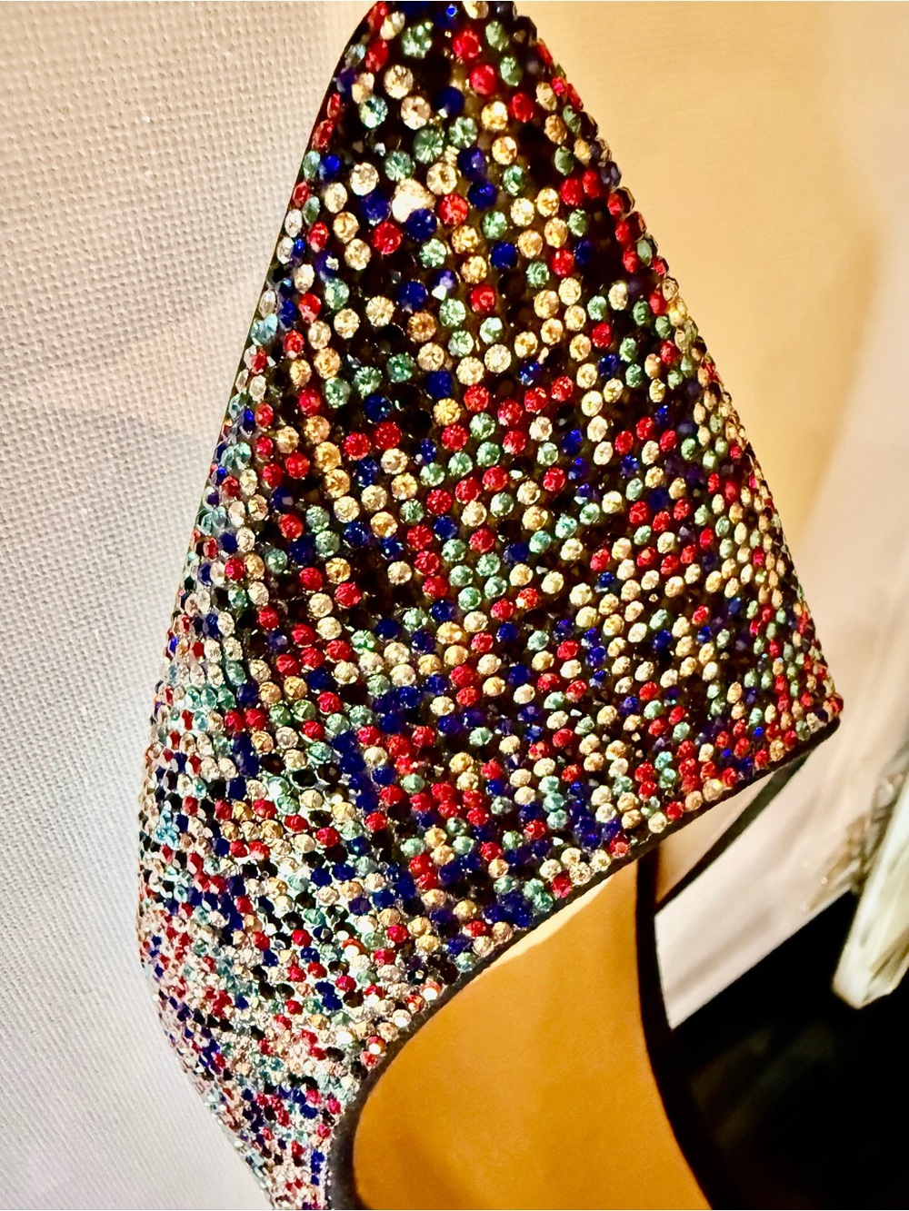 Crystal Embellished 4” Pump by INC (with xtra Stones)- Multicolor - Picture 2 of 5